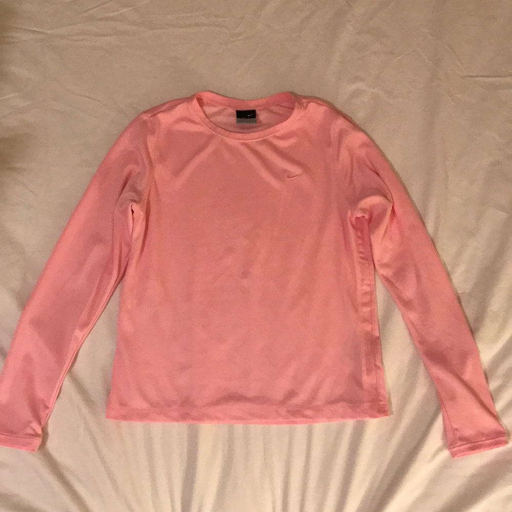 Pink long sleeve Nike shirt